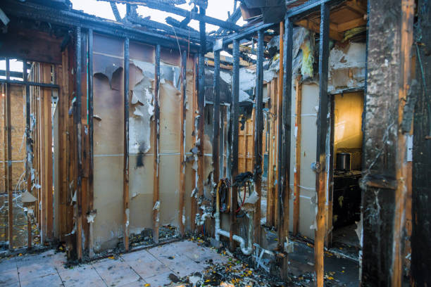 Professional Fire Damage Removal technician working in White Oak, MS